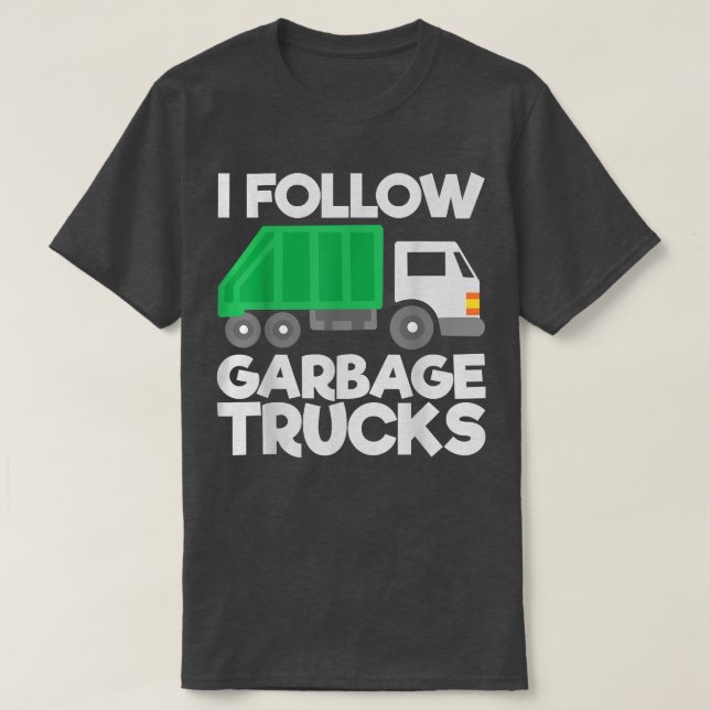 Garbage Trucks  T Shirt (Design framsida)