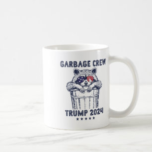 Garbyge Crew Vote Trump 2024 Finny Republican Racc Kaffemugg