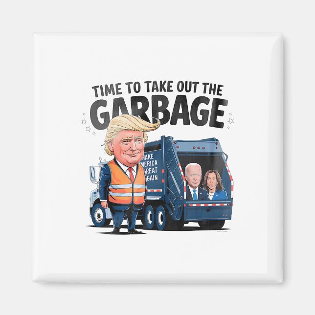 Garbyge för trumman 2024, kul att ta ut Garg Magnet (Framsidan)