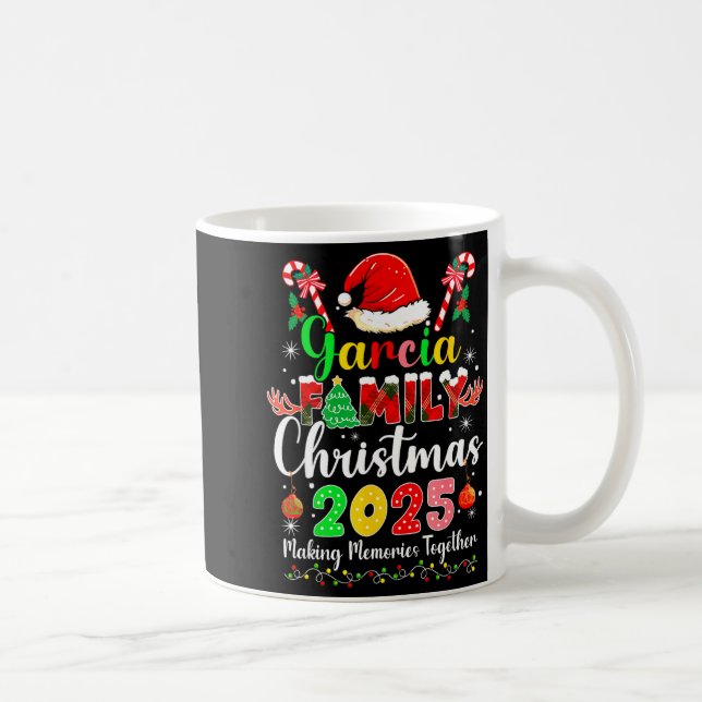 Garcia Family Christmas 2025 Matching Santa Hat Xm Kaffemugg (Höger)