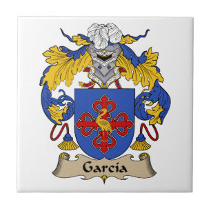 Garcia Family Crest Kakelplatta