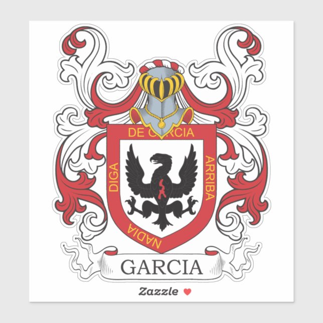 Garcia Family Crest Klistermärken (Ark)