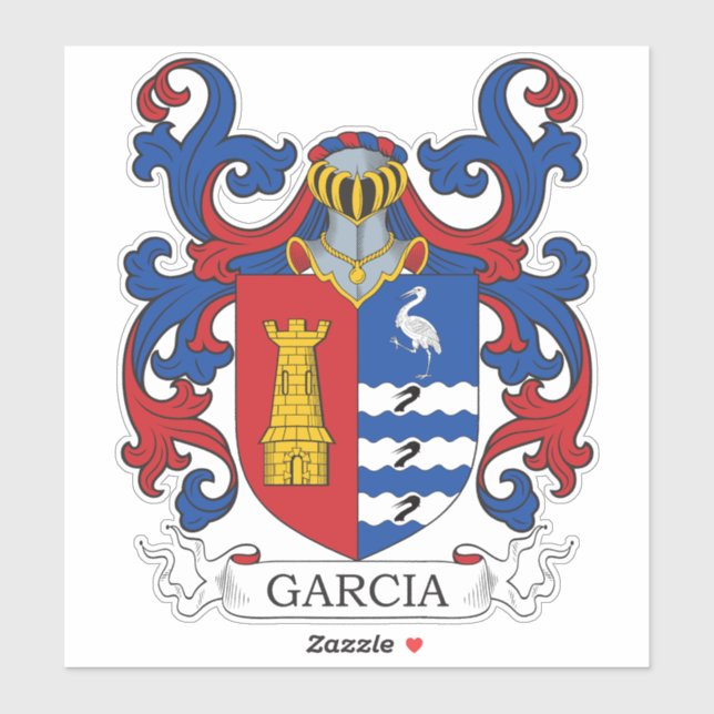 Garcia Family Crest Klistermärken (Ark)