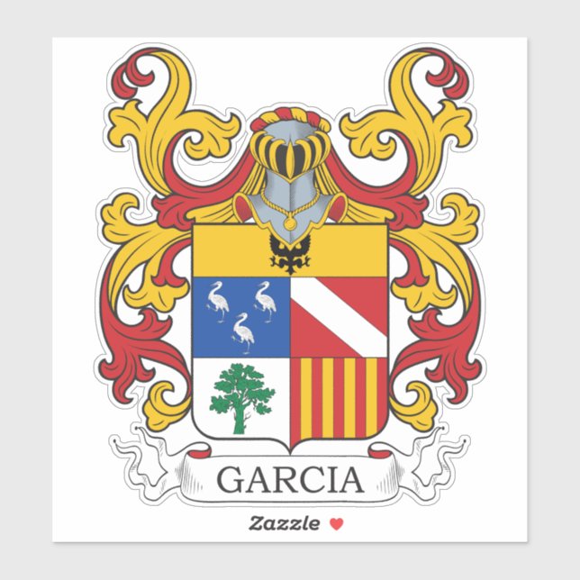 Garcia Family Crest Klistermärken (Ark)