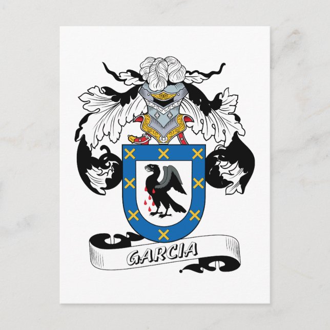 Garcia Family Crest Vykort (Framsida)