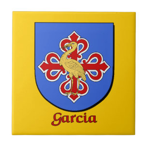 Garcia Family Shield Decorative Tile Kakelplatta