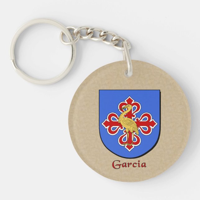 Garcia Historical Shield med Flagga Spanien (Framsidan)
