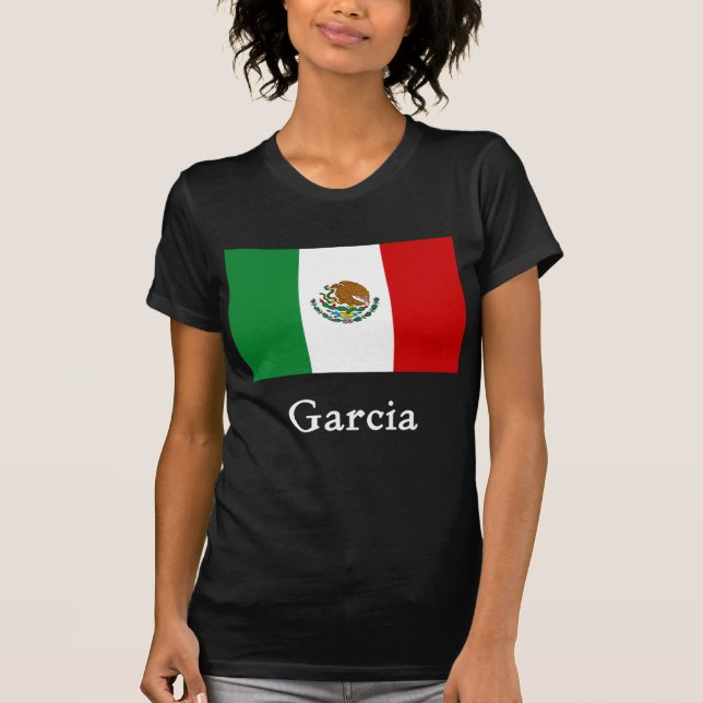 Garcia mexicansk flagga tee shirt (Framsida)