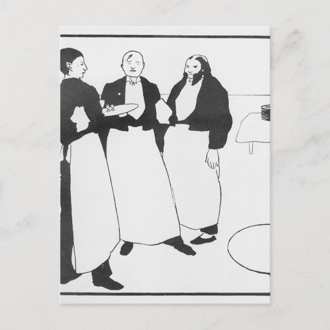 Garcons de Cafe Vykort (Framsida)