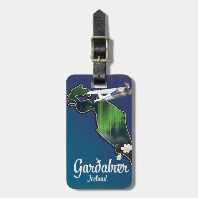 Garðabær Island reseraklister Bagagebricka (Vertikal Framsida)