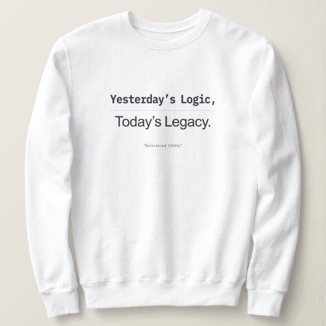 Gårdagens Logik Dagens Arv Kvinnliga Kodare T Shirt (Design framsida)