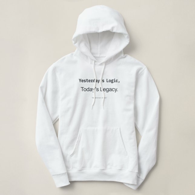 Gårdagens Logik Dagens Kvinnliga Arv Utvecklare T Shirt (Design framsida)