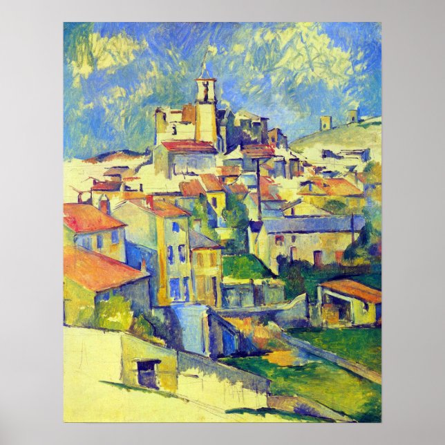 Gardanne av Paul Cezanne Poster (Framsidan)
