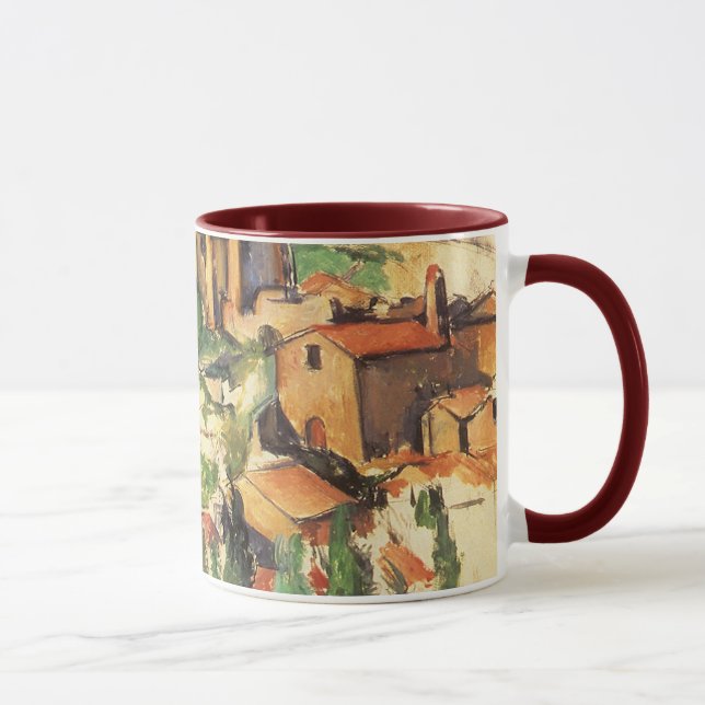 Gardanne-byn av Paul Cezanne, Vintage Art Mugg (Höger)