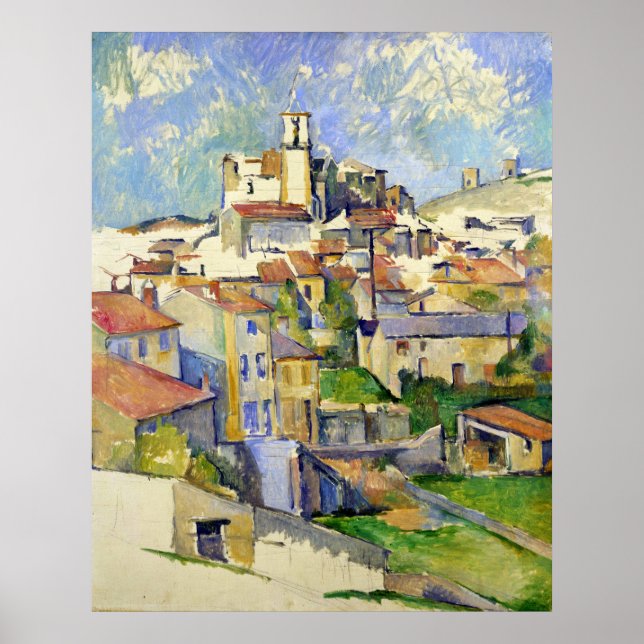Gardanne - Paul Cezanne - c1885 Poster (Framsidan)