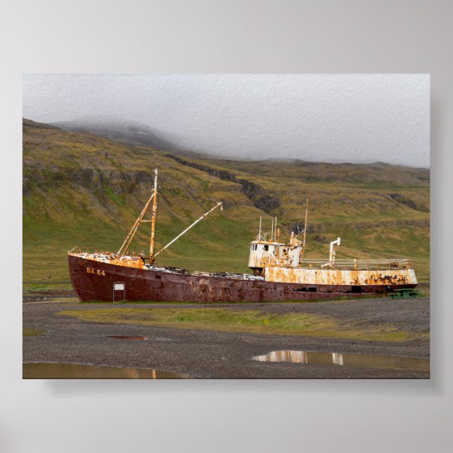 Gardar BA 64 shipwreck Poster (Framsidan)