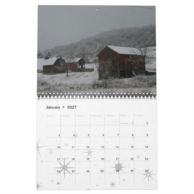 Gårdar i Sussex County NJ Kalender 2013 (Jan 2027)
