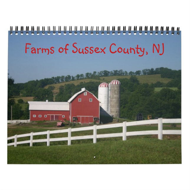 Gårdar i Sussex County NJ Kalender 2014 (Omslag)