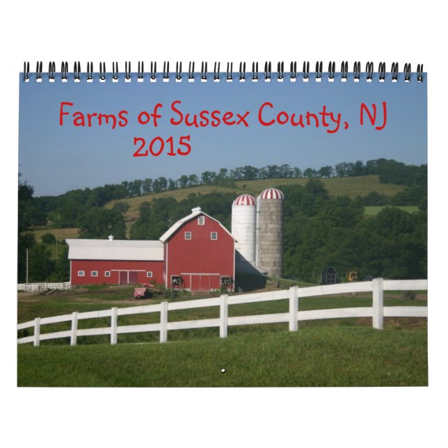 Gårdar i Sussex County NJ Kalender 2015 (Omslag)