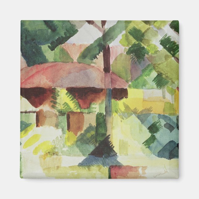 Garden, 1914 (w/c on papper) magnet (Framsidan)
