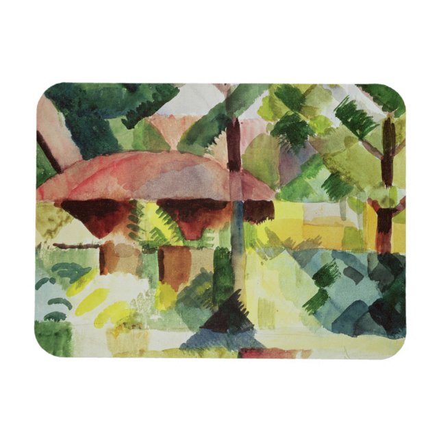 Garden, 1914 (w/c on papper) magnet (Horisontell)