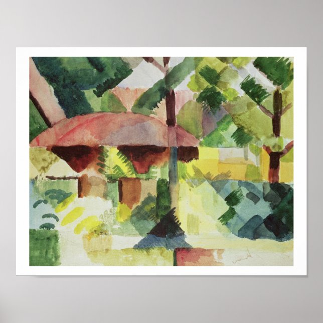 Garden, 1914 (w/c on papper) poster (Framsidan)