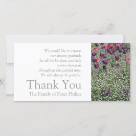 Garden 1 Tulips Sympathy Tack Photo Card 2