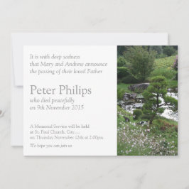 Garden 3 med katternas minnesmeddelande inbjudningar