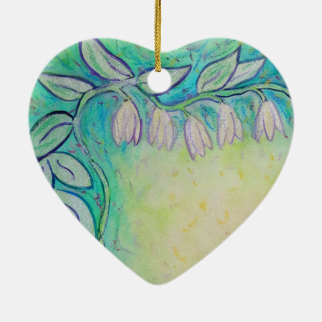 Garden Älvors Flower Art Anpassningsbar Ornament (Baksidan)