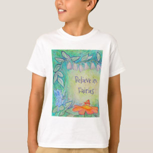 Garden Älvors Flower Art Anpassningsbar Shirts T Shirt
