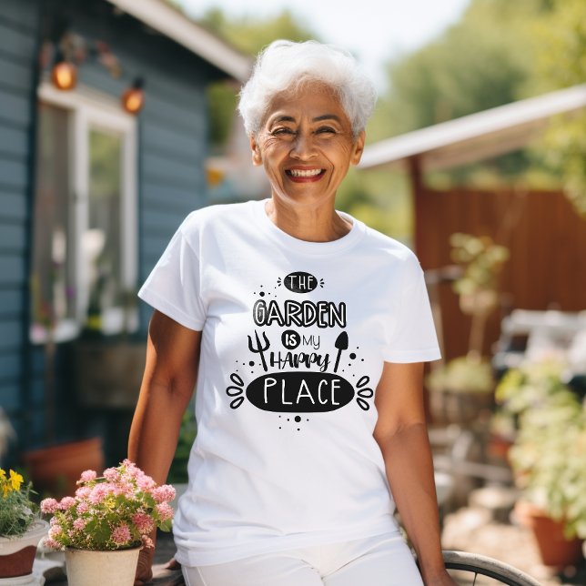 Garden är min Lycklig Ställe T Shirt (Skapare uppladdad)