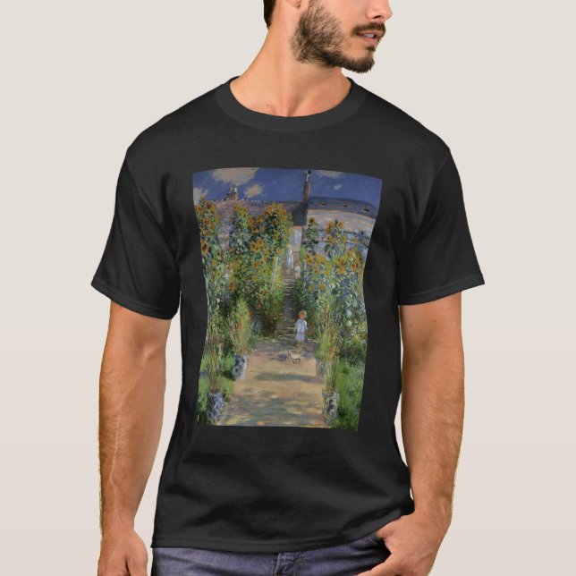 Garden at Vetheuil T Shirt (Framsida)