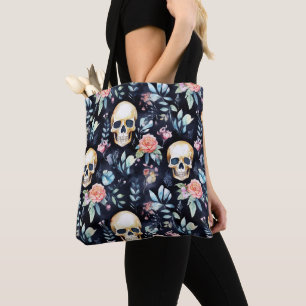 Garden av Bones Reusable Tote Bag Döskallars and R Tygkasse