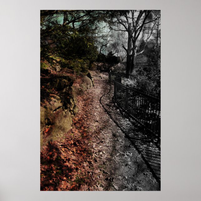 Garden av bra och ondska.. Jag går på linjen. Poster (Framsidan)