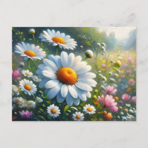 Garden av daisy vykort