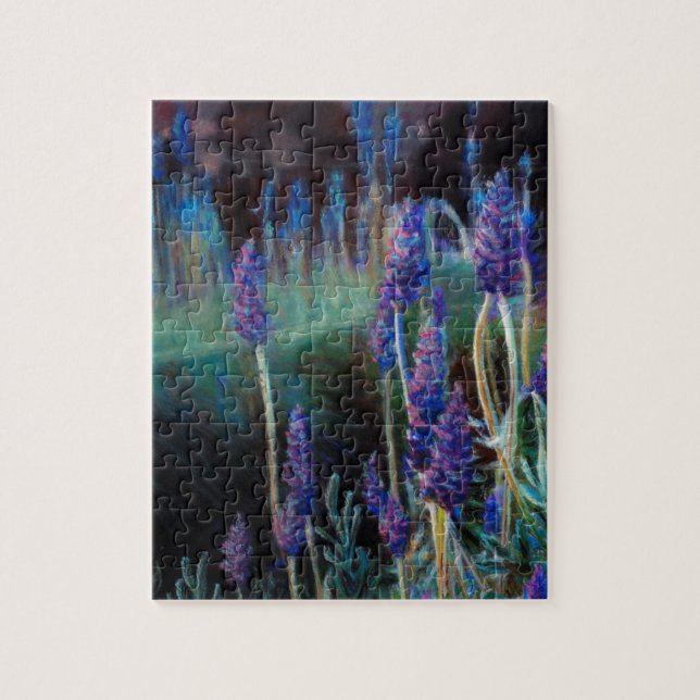 Garden av dammen vid Twilight Pussel (Vertikal)