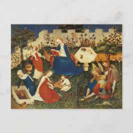 Garden av Eden Medieval artist Vykort