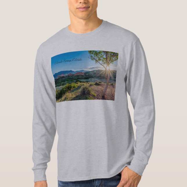Garden av GODS Träd Sunburst Långärmad T-shirt (Framsida)