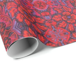 Garden av Magic Flowers Bohemian Arabesque Mönster Presentpapper