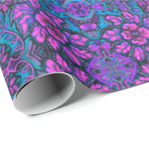 Garden av Magic Flowers Bohemian Arabesque Mönster Presentpapper