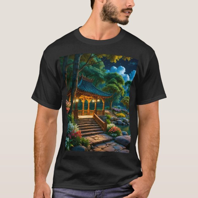 Garden av Quiet Night T-Shirt (1) (Framsida)