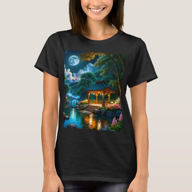 Garden av Quiet Night T-Shirt (2) (Framsida)