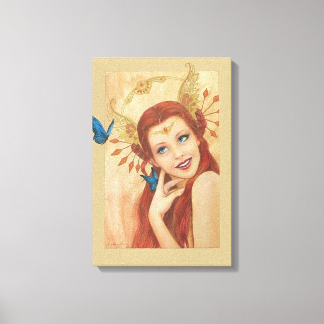 Garden av Winged Sak Canvastryck (Framsida)