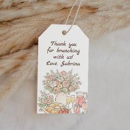 Garden Baby Brunch Baby Shower Thank You Favor Presentetikett