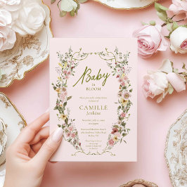 Garden Baby i Bloom Baby Shower-inbjudan Inbjudningar