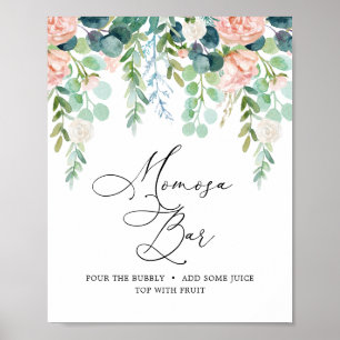 Garden Baby Shower Mimosa Pub-tecken Poster