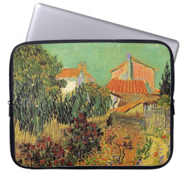 Garden bakom ett hus. Vincent van Gogh. Laptop Sleeve