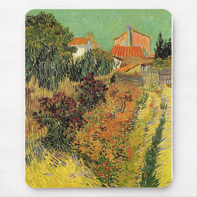Garden bakom ett hus. Vincent van Gogh. Musmatta (Framsidan)