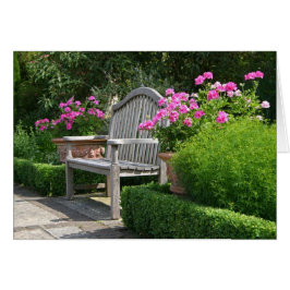 Garden-bänkkort Hälsningskort