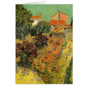 Garden BeBaka House av Vincent van Gogh Hälsningskort